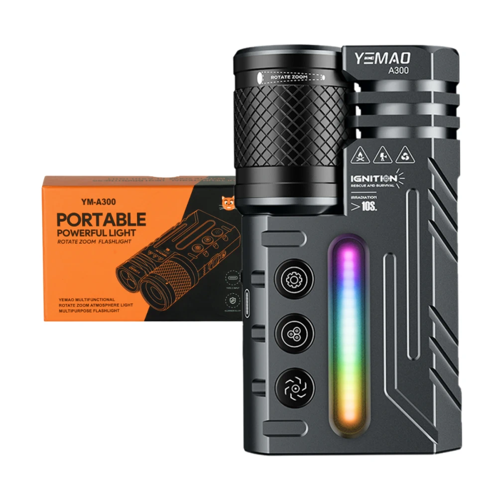 Ліхтар в руку Yamao YM-A300-SFT12R+3x3535+RGB