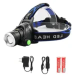 Ліхтар налобний PLD-V9-F-4XPE(RGB), 2x18650 - Зображення 4