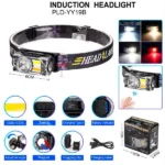 Ліхтар налобний YY-19B-3SMD+2COB(white+yellow+red) - Зображення 3