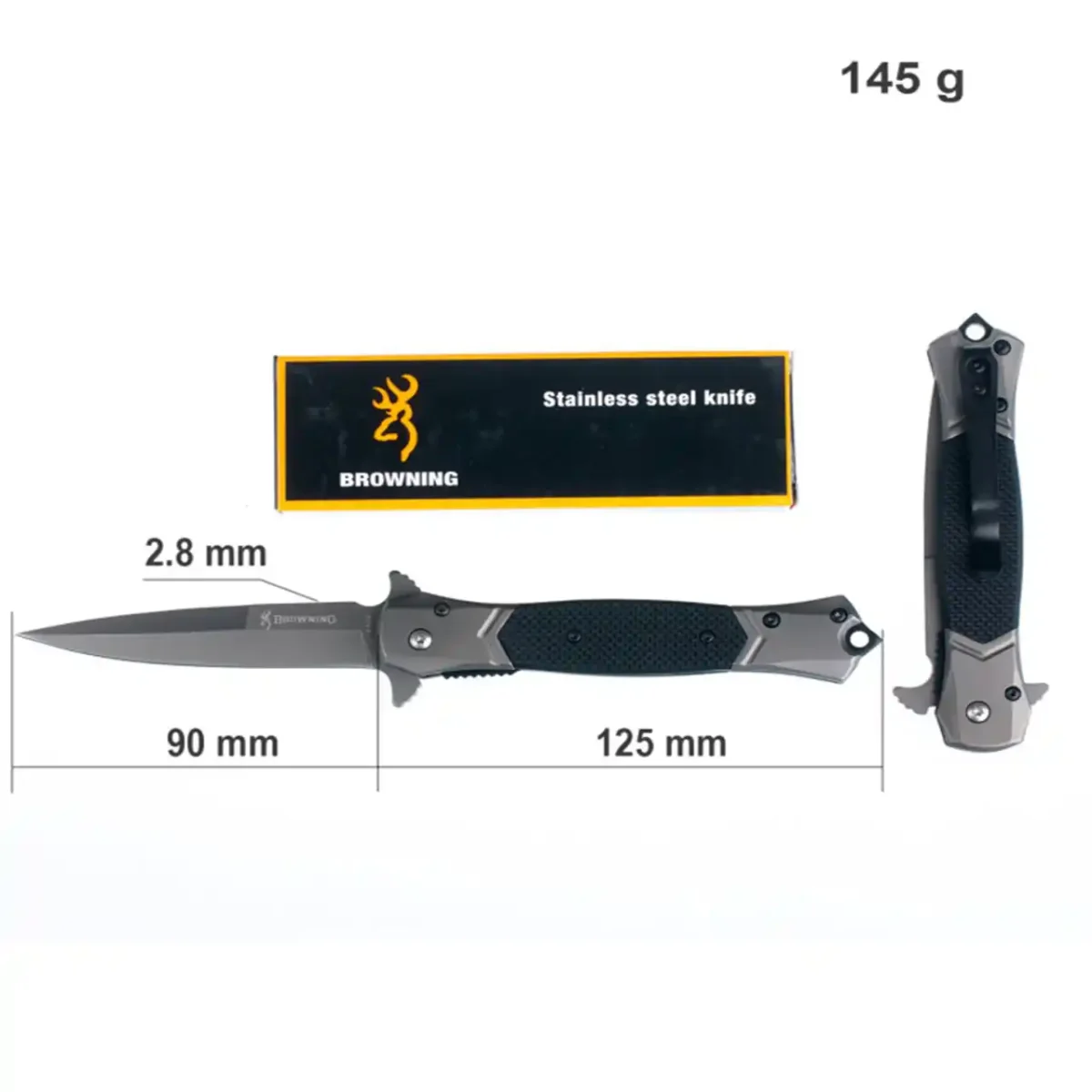 Ніж складний Browning FA 52 Black. a0003 - Зображення 1