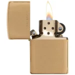 Бензинова запальничка Zippo 204 BR FIN Solid Brass - Зображення 2