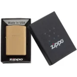 Бензинова запальничка Zippo 204 BR FIN Solid Brass - Зображення 4