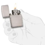 Запальничка бензинова Zippo 200 brush fnish chrome - Зображення 3