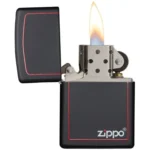 Запальничка бензинова Zippo 218 ZB CLASSIC black matte with zippo border - Зображення 3