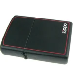 Запальничка бензинова Zippo 218 ZB CLASSIC black matte with zippo border - Зображення 4