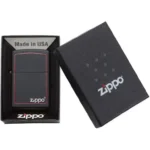 Запальничка бензинова Zippo 218 ZB CLASSIC black matte with zippo border - Зображення 5