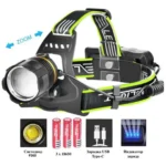 Ліхтар налобний BL-A13-3-P360. 3x18650. zoom ЗУ type-C. - Зображення 2