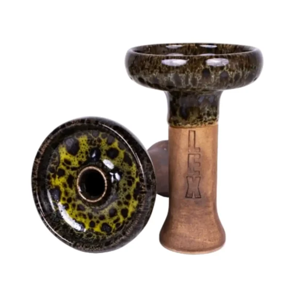 Глиняна чаша Phunnel LEX Glaze Green із центральним отвором, зелена глазур