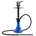 Кальян Amy Deluxe 070.02 PSMBK-BU — чорна шахта, синя колба, 50 см