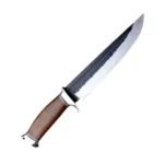 Мисливський ніж a4136 із лезом 440C, кованим візерунком і дерев’яною ручкою