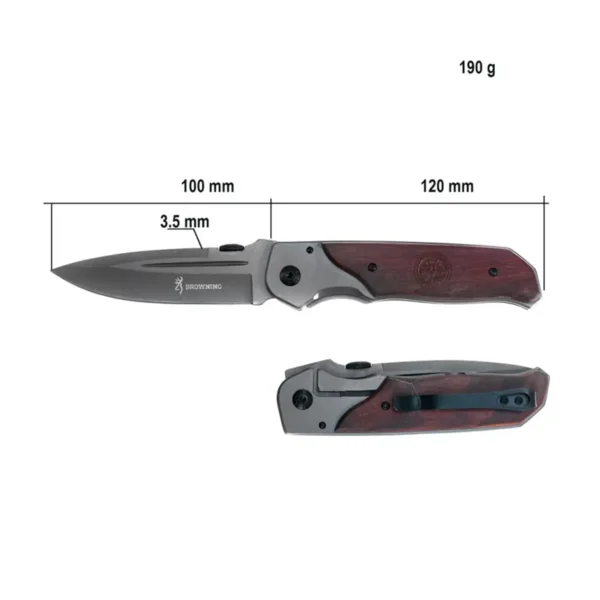 Складаний ніж Browning DA 30 з дерев’яною рукояттю та клинком із сталі 440С