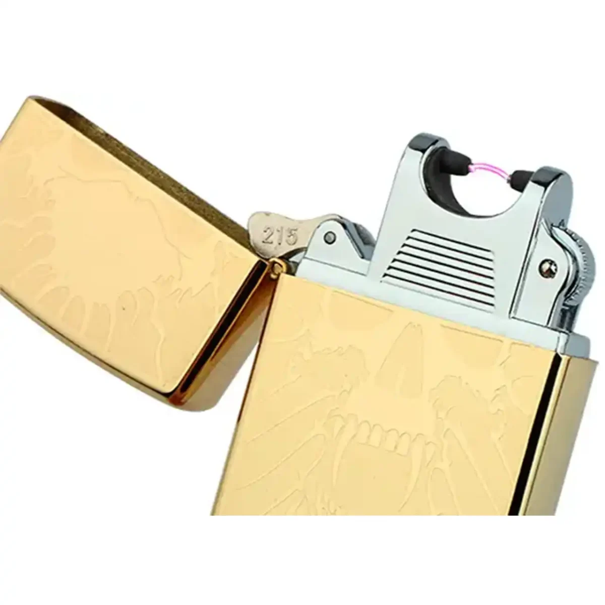 USB-запальничка 4706 з металу, у стилі бензинової, з плазмовою дугою