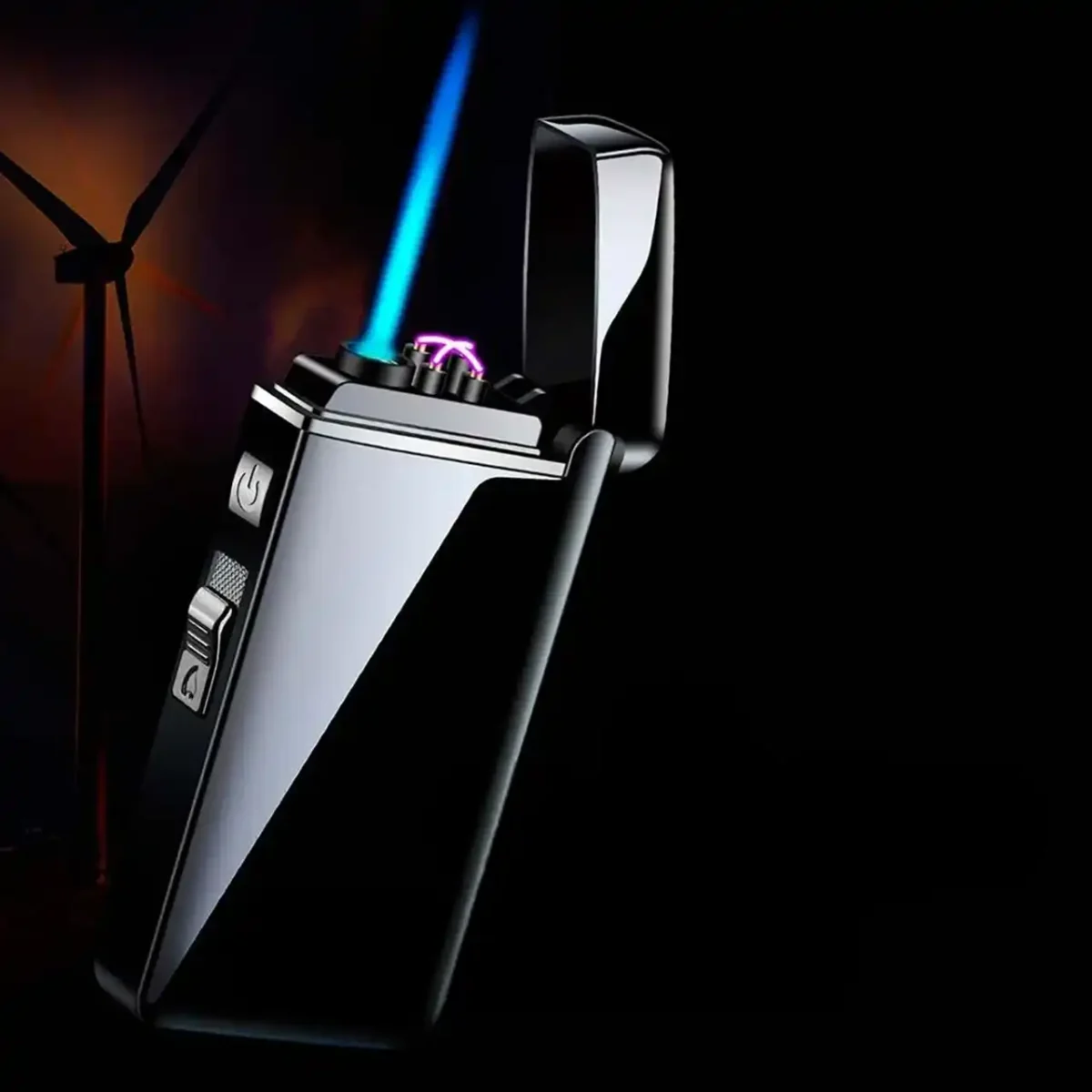 USB-запальничка A33568 з дугою або спіраллю в металевому корпусі