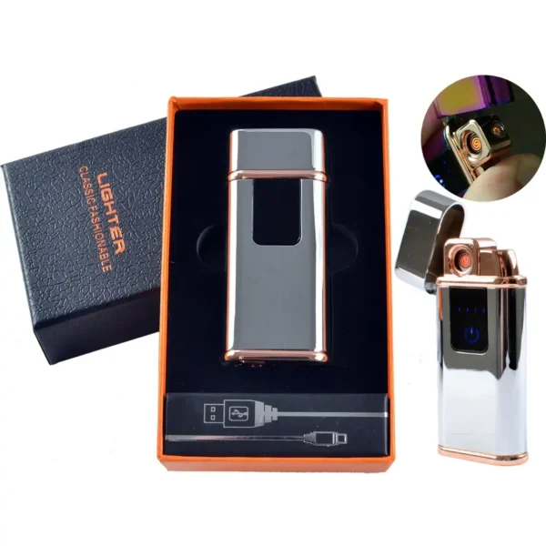 Запальничка USB HL-251 з турбо-полум’ям, спіраллю розжарювання та індикатором заряду