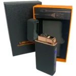 Запальничка USB HL-419 дугова та газова 2в1 з індикатором та ліхтариком