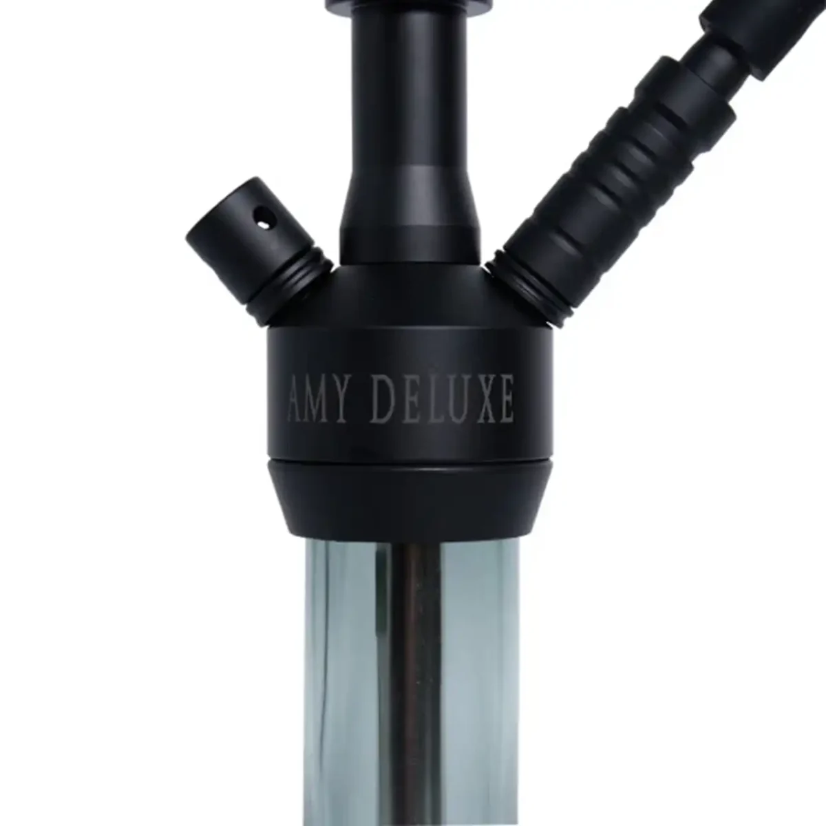 Кальян Amy Deluxe 069.02 PSMBK-BK чорного кольору з алюмінієвою шахтою