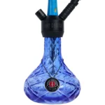 Кальян Amy Deluxe 127.02 BU синього кольору з алюмінієвою шахтою