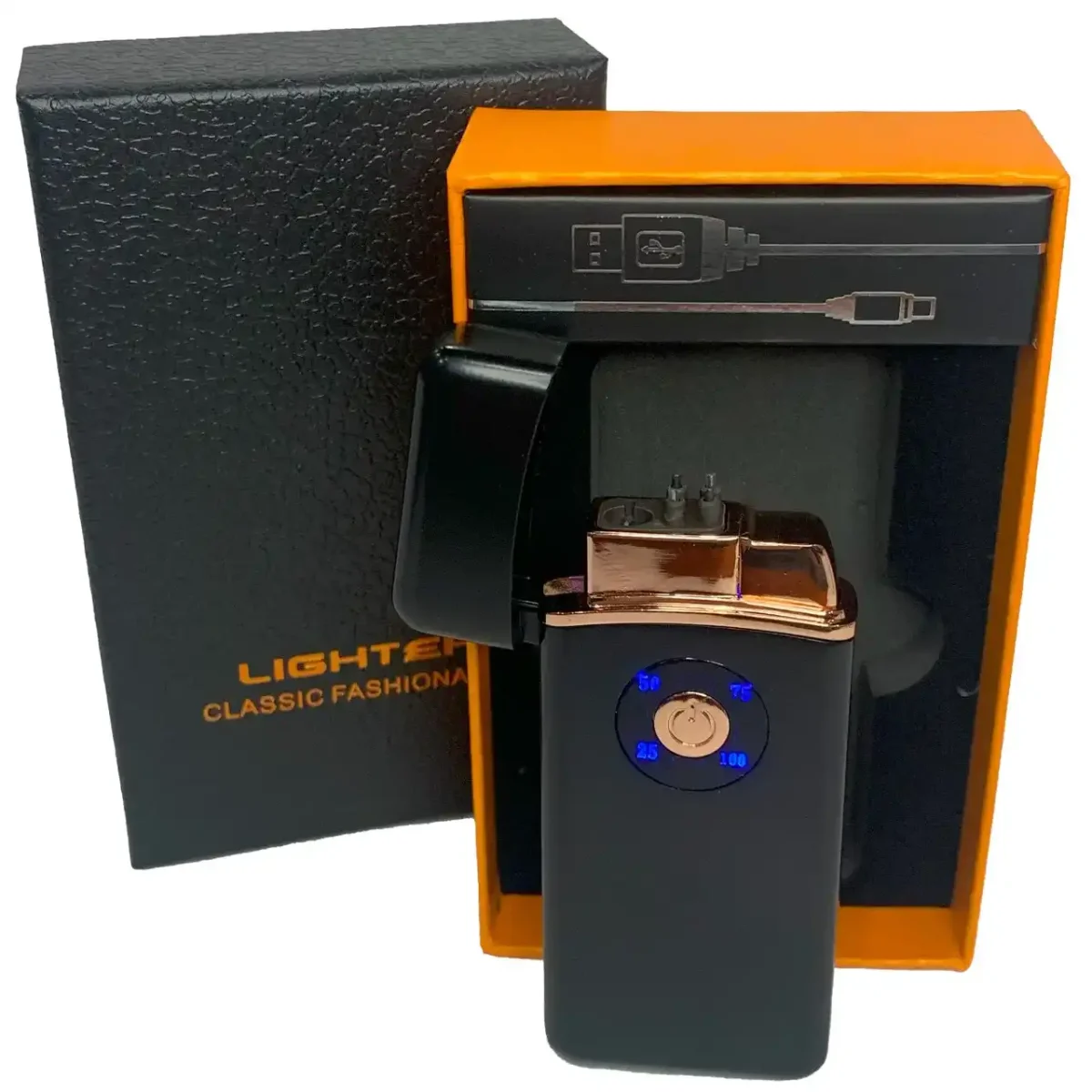 USB-запальничка HL-422 з акумулятором 1000 мАг і індикатором заряду