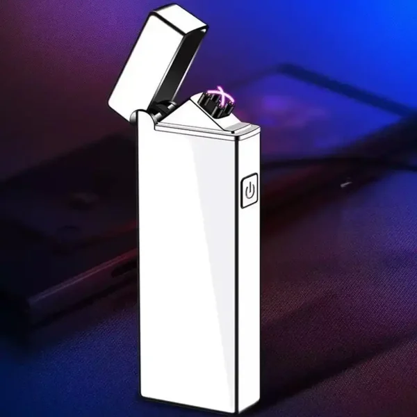 USB-запальничка HL-644 срібляста з подвійною електродугою