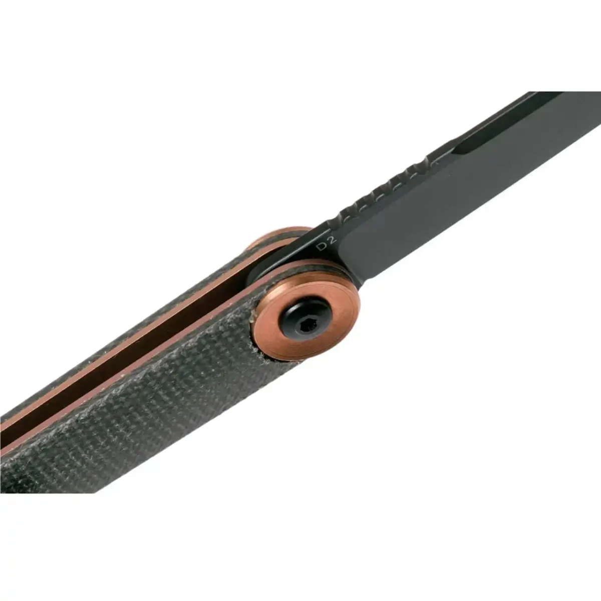 Складаний ніж Boker Plus Kaizen Micarta (2373.09.41) з клинком 79 мм зі сталі D2 і зеленою рукояттю