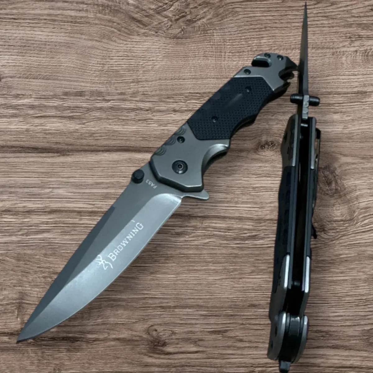 Складаний ніж Browning FA53 (SF-2-424A) з клинком 9,5 см, стеклобоєм і ременерізом