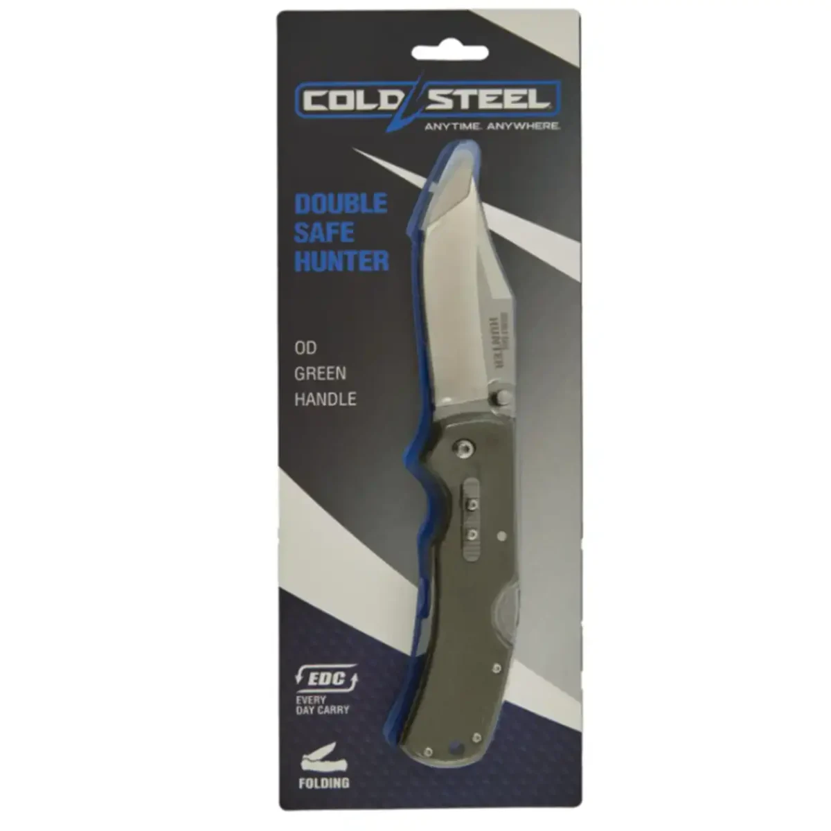 Складаний ніж Cold Steel Double Safe Hunter (1260.16.23) з клинком 95 мм і рукояттю GFN