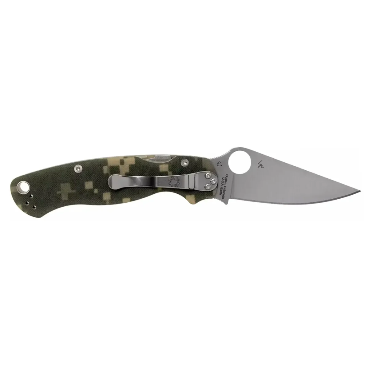 Складаний ніж Spyderco Para-Military 2 (87.01.54) з клинком CPM-S45VN і рукояттю G-10 Camo