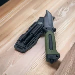 Тактичний ніж Columbia 4028 зі сталевим клинком 440C і набором для виживання