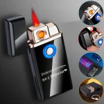 USB-запальничка A33521U3 з турбо-пламенем, електронна й газова, у подарунковій коробці