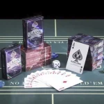 Гральні карти 395-12 Classic Blue пластикові 54 карти для покеру, синя колода