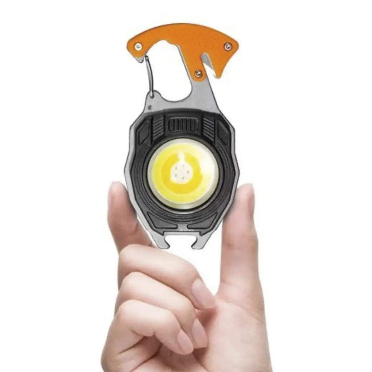 Багатофункціональний ліхтар-брелок 9927 5147 LL–202 із 15 функціями, USB Type-C зарядкою та COB-діодом