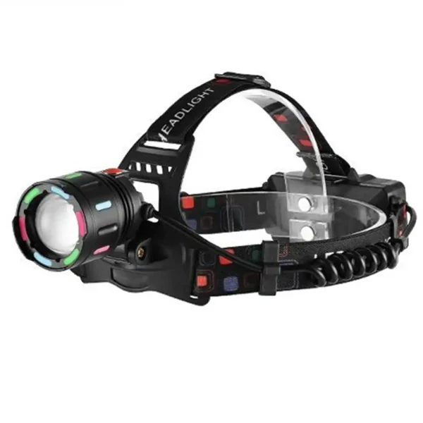 Налобний ліхтар NIGHT VISION SY-8087 TG із флуоресцентним корпусом і зумом