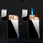 Запальничка USB A33608U6 із турбо-полум’ям і спіраллю нагріву, два режими роботи
