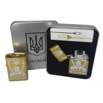 Запальничка USB HL-448 із акумулятором 1000 mAh у металевому корпусі, у подарунковій коробці
