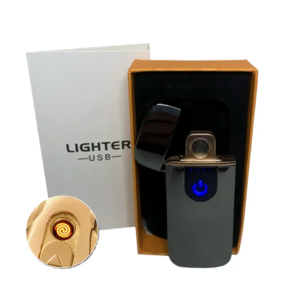 Запальничка USB HL-520 із акумулятором 1000 mAh, індикатором заряду та USB-інтерфейсом